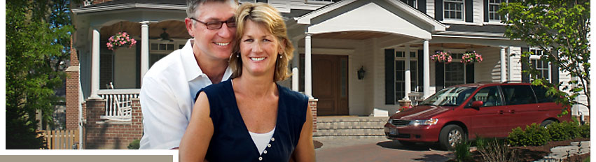 Couple insuring home and auto with Balmer Insurance